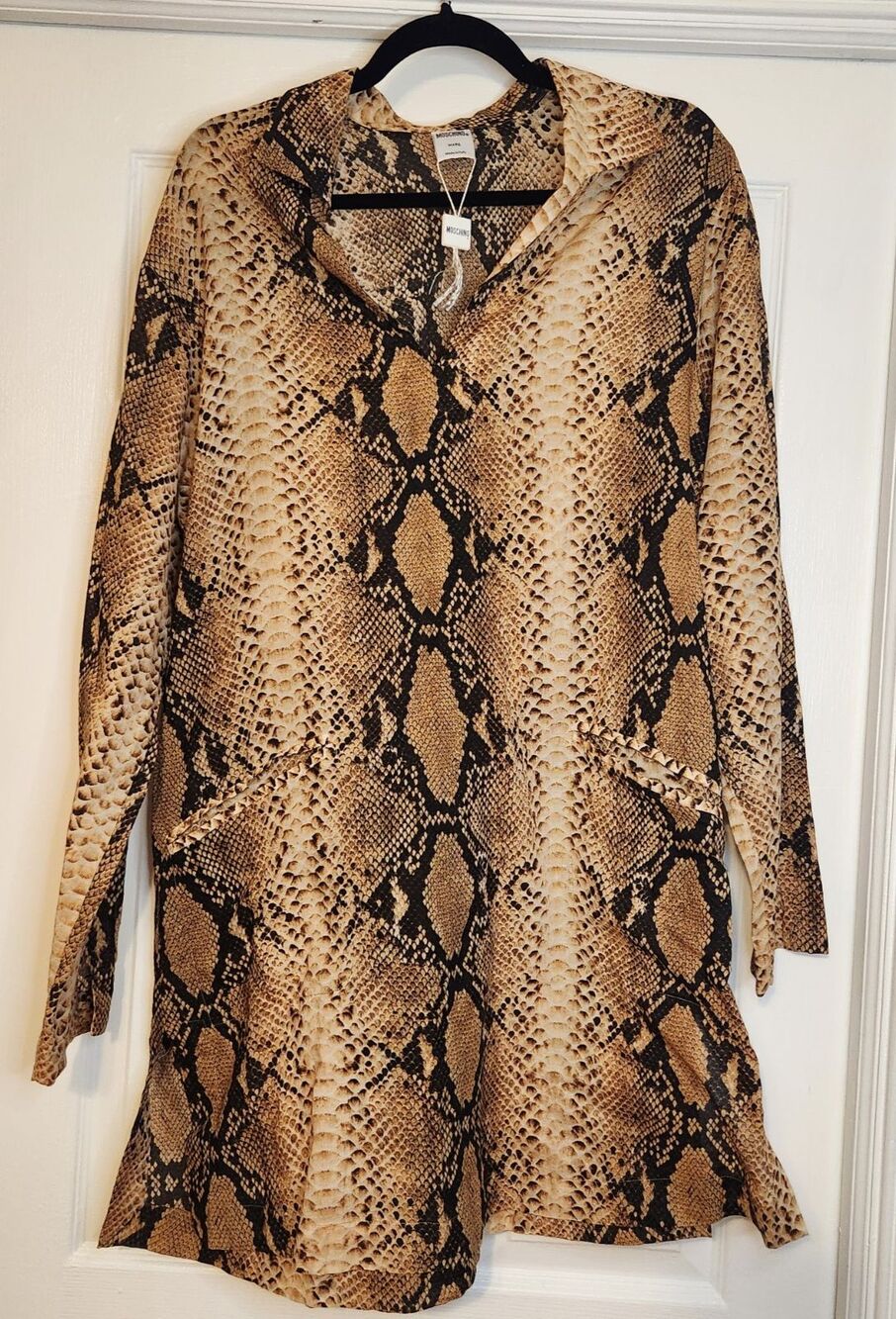 Women's Moschino Mare Snakeskin Swim Cover Up Animal Print Size IT 44 / Medium